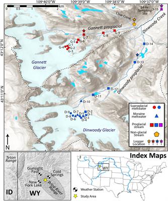 Glaciers Control the Hydrogeochemistry of Proglacial Streams During Late Summer in the Wind River Range, Wyoming, United States